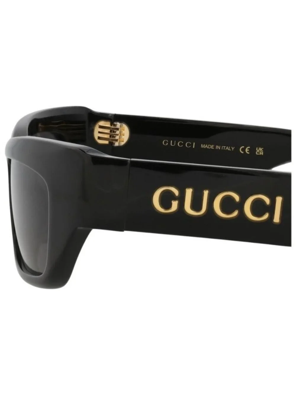 New Gucci Mens Cat Eye Black Black Grey Fashion Designer Sunglasses